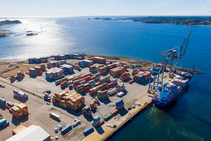 Containerterminalen Larvik havn