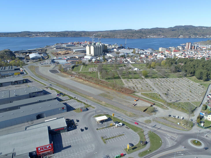 Jernbaneterminalen, Larvik havn